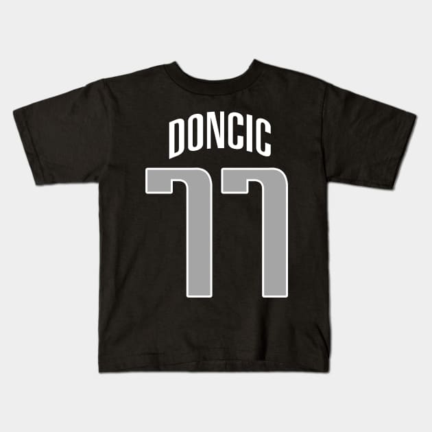 Dallas Doncic 77 Kids T-Shirt by Cabello's